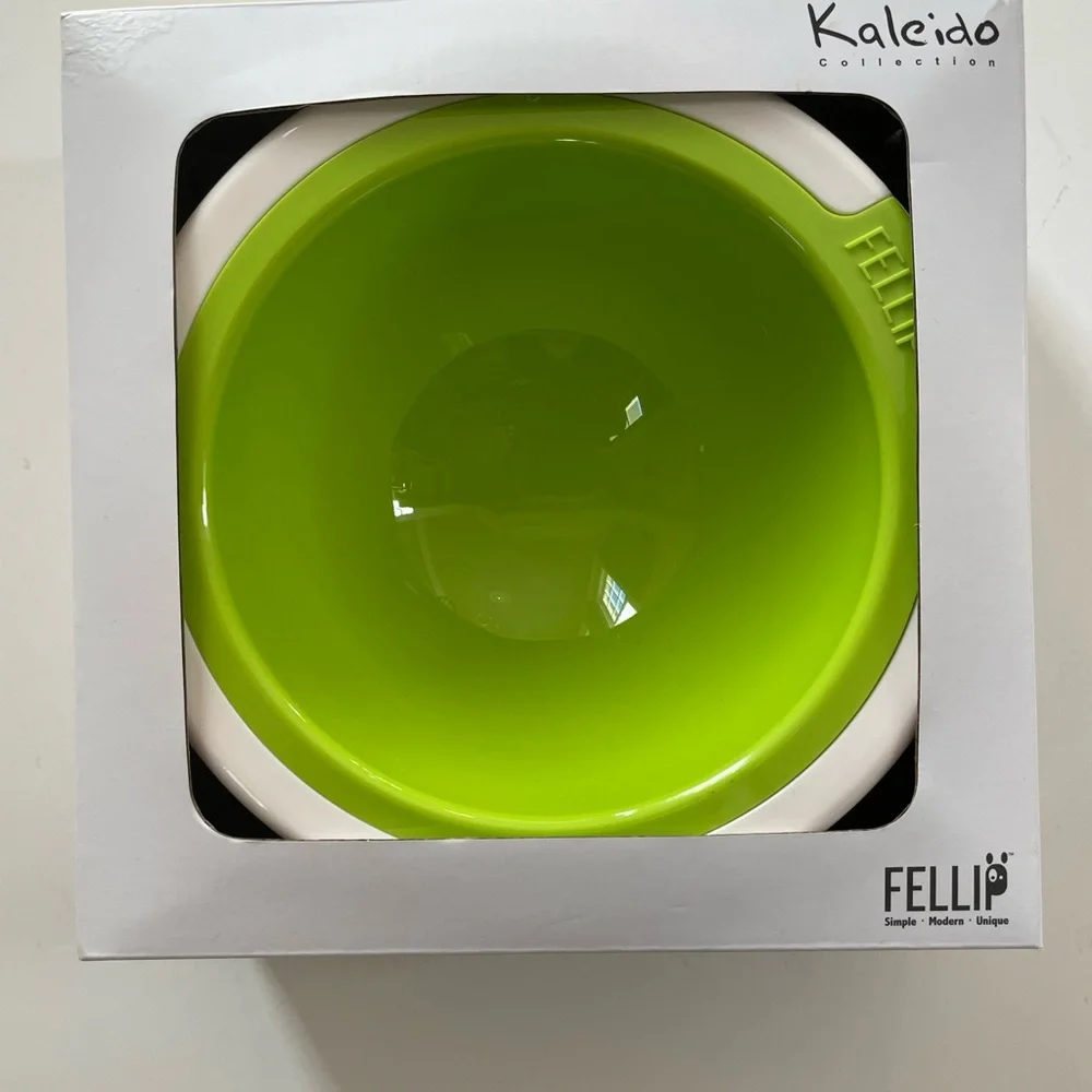 Fellip Kaleido Collection Pet Green Bowl